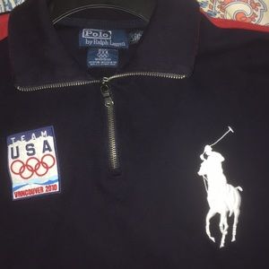 Team USA X Polo Ralph Lauren half zip sweater